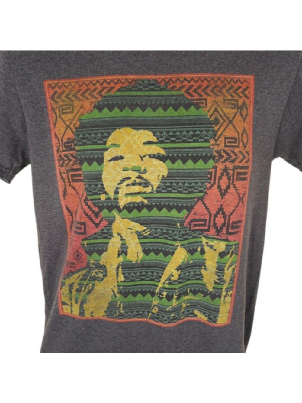 Jimi Hendrix T Shirt Mens Size Small Gray Experience Guitarist Rock Music